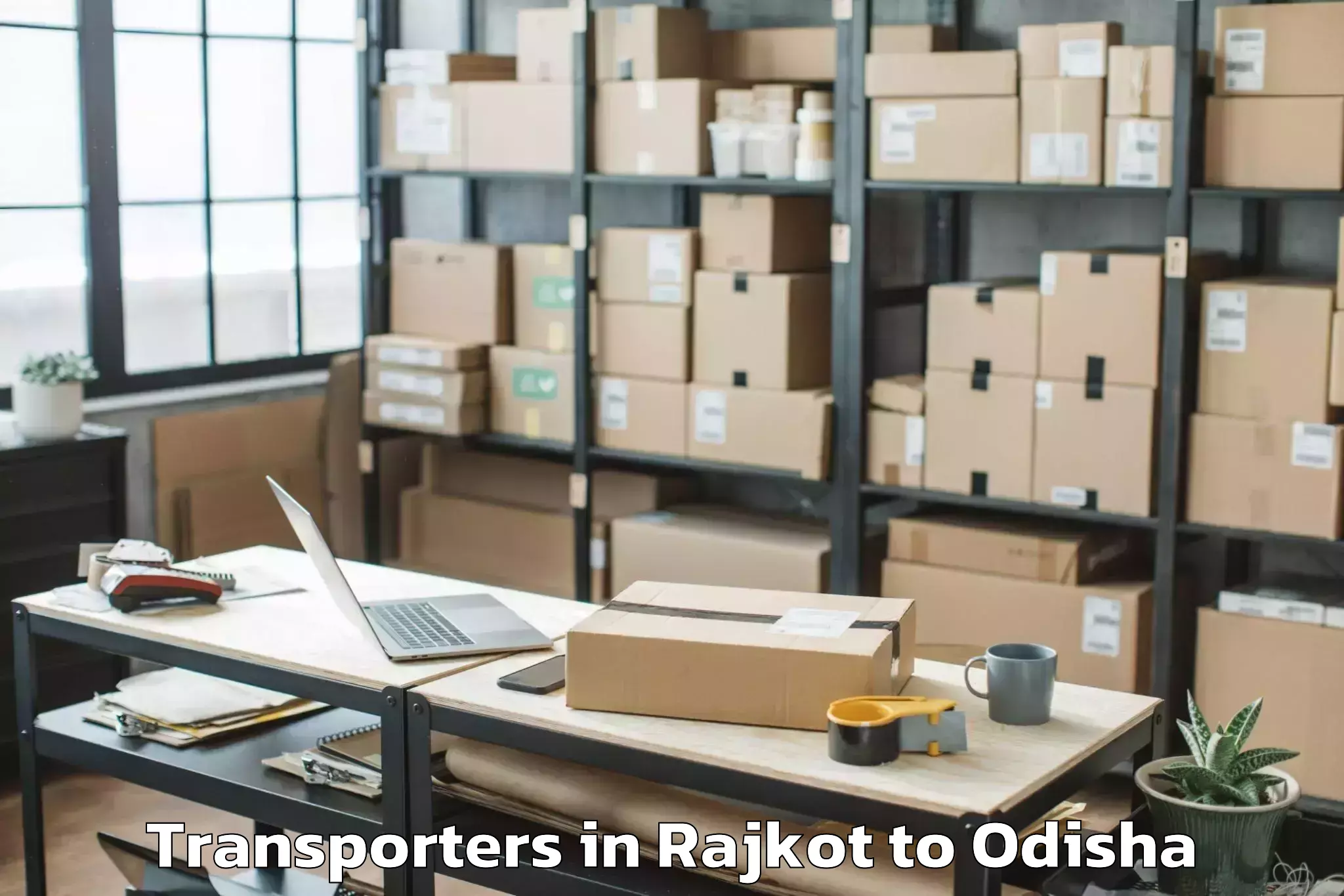 Book Rajkot to Rajkanika Transporters Online